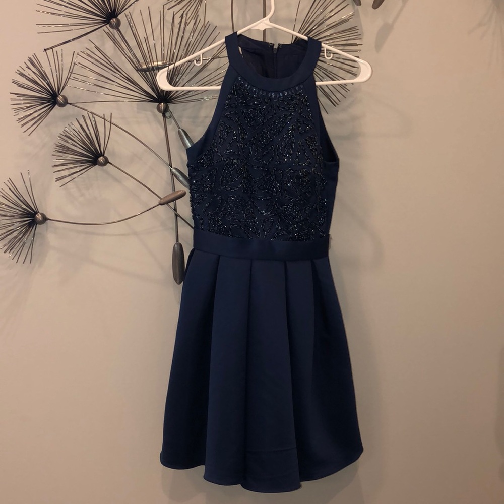 Short Blue formal dress